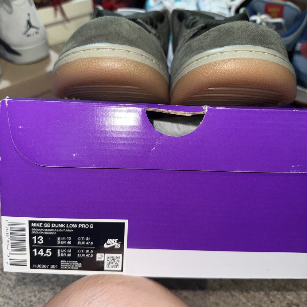 Size 13 - Nike Dunk SB Pro B Low Sequoia LEP